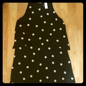 Ann taylor polka dot sleeveless dress